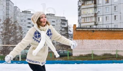 Популярный каток в парке